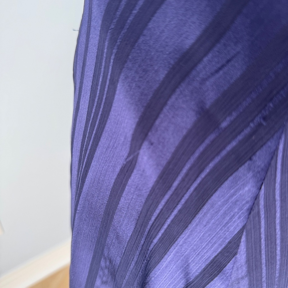 Banana Republic Navy Blue Halter Stripe Dress Size 6 - Picture 3 of 11